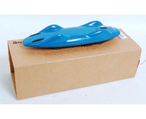 A Replicast of the UK 1/43 scale resin handbuilt 1960 Bluebird CN7 Bonneville with no fin, in replacement box