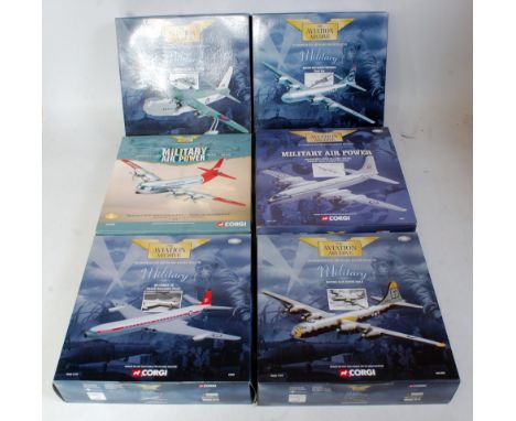 Six various boxes Corgi Aviation Archive mixed scale diecasts, all appear as issued to include Ref. Nos. AA31802, 48505, 4860