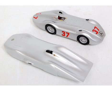 A Replicast/Geoff Brown resin handbuilt landspeed record car group both 1/43 scale to include a 1937 Mercedes Benz Stromlinie