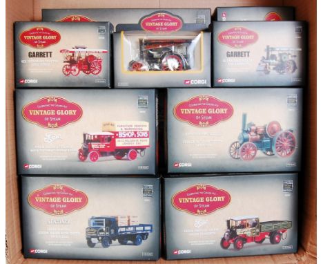 12 various boxed Corgi Vintage Glory of Steam diecast vehicles and accessories, examples to include a Foden dropside wagon, a