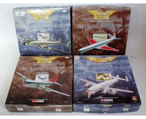 Seven various boxed as issued Corgi Aviation Archive mixed scale diecast aircraft, Ref. Nos to include 47506, AA32901, 48501,