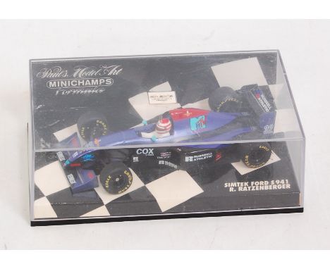 Minichamps 1.43 scale, F1 Diecast model, 940032 Simtek Ford S941 'MTV' 1994 R.Ratzenberger #32, Rare Car, Mint Boxed - 1 item