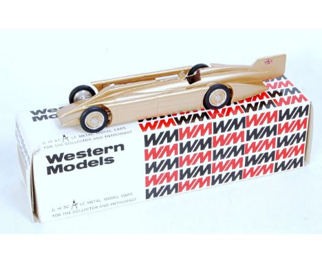 A Western Models 1/43 scale handbuilt white metal landspeed record car, the 1929 Golden Arrow, model No. WMS 15, in the origi