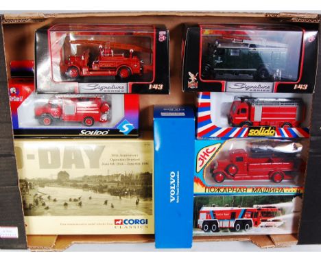 Eight various boxed modern release military and emergency service related diecast to include Road Legends, Corgi Classics, So