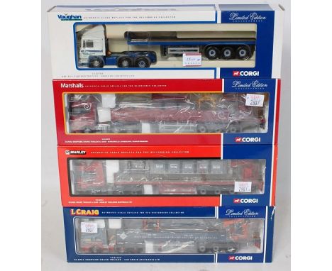 A Corgi Toys 1/50 scale boxed road haulage diecast group to include Ref. Nos. C12703, CC12217, CC12219, and CC12218, all (NM-