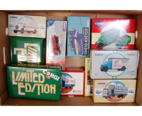 Ten various boxed Corgi Classics modern release diecast single issue and twin packed sets to include a Greene King limited ed