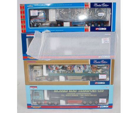 A Corgi Toys 1/50 scale boxed road transport diecast group, four examples to include Ref. Nos. CC12806, CC12104, CC12813, and