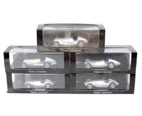 Five boxed as issued Spark Models 1/43 scale white metal and resin Mercedes Benz collection models, all from the Classic Coll