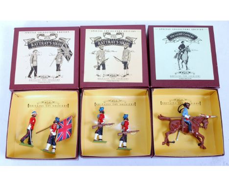 A Britains modern release single and double issue soldier group to include No. 8836 45th Rattrays Sikhs, No. 8839 27th Light 