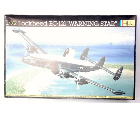 A Heller No. 311 1/72 scale plastic kit for a Lockheed EC-121 Warning Star, appears as issued in the original box