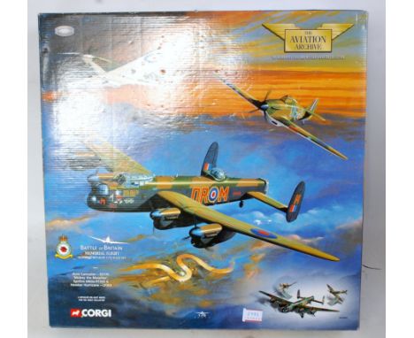 A Corgi Aviation Archive No. AA32602 Battle of Britain Memorial Flight boxed gift set, all appears as issued in the original 