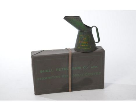 Groups of Shell and BP Automobilia
To include a green painted BP Energol motor oil can, 27cms high, and a Shell Petroleum Co.
