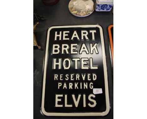 Elvis Tin Sign