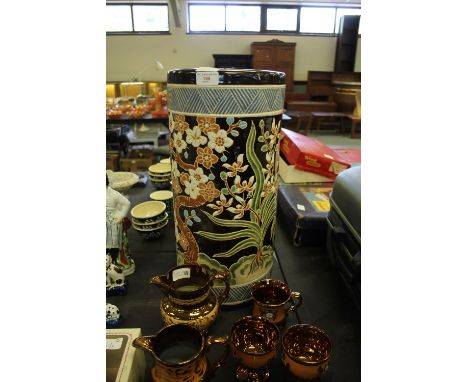 Chinese design cylinder vase/stick stand