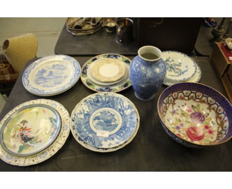 Collection of pottery including Royal Worcester, Dresden etc