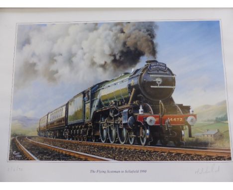 A Signed First Edition Print signed by Leonard Cheshire, V.C., D.S.O., D.F.C. entitled "Lancaster" by Robert Taylor signed in