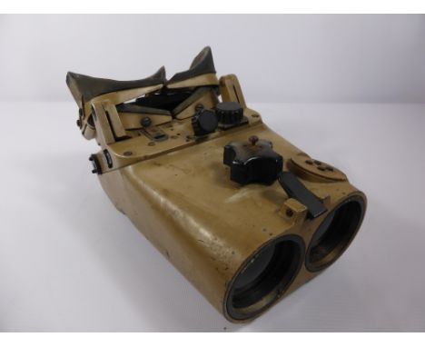 A Pair of Zeiss WWII German Artillery 12 x 60 Flak Binoculars, in original desert sand finish, stamped Trocken-Luft, nr 27584