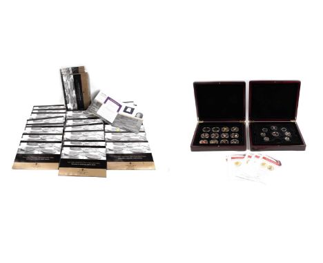 The London Mint Office Royal Commemorative collectors' coins, including: Queen Elizabeth II 'The Changing Face of Britain's C