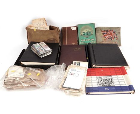 A large box of mostly GB and Commonwealth, includes a nice selection of KGV Barbados, a selection of Canada telegrams, first 