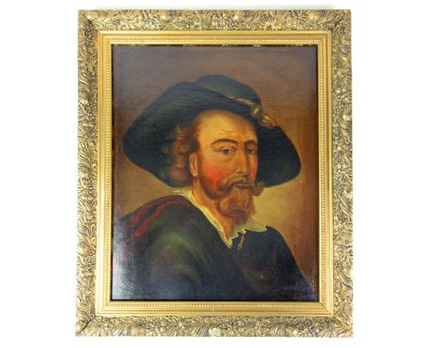 R. Paul (19th century School),a head and shoulders portrait of a cavalier,signed and dated 187?,oil on canvas,52 x 42 cm,fram