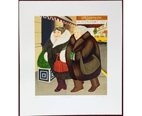 Beryl Cook (1926-2008) limited edition silkscreen print 'Bar and Barbara' 214/300, with pencil signature, unframed, overall s