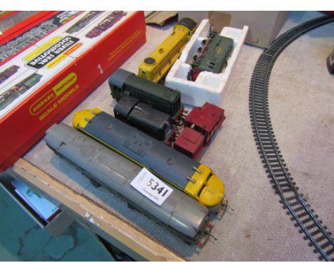 Seven assorted "00" gauge diecast electric locomotives including Tri-ang, Hornby and Lima 