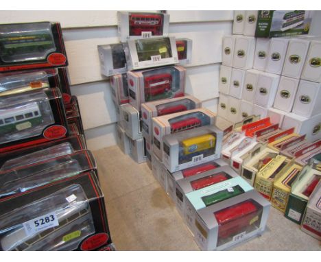 A collection of boxed EFE Exclusive First Editions diecast buses and commercial vehicles (20) 