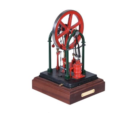  A well engineered model of the live steam over crank stationary engine  Georgina , built to the design by Tubal Cain with sp