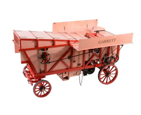  A 3 inch scale model of a Garrett Threshing machine,   being a working model suitable for use with a three inch scale agricu