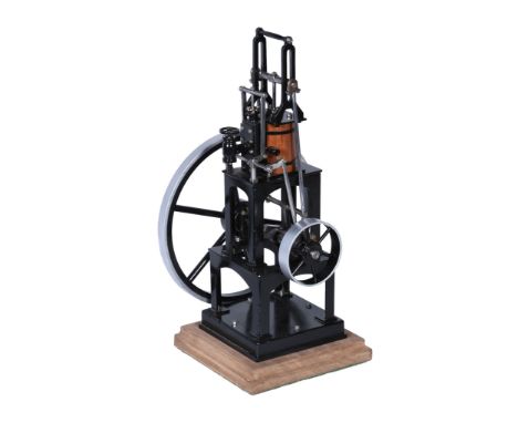  A well engineered 1 inch scale freelance model of a live steam table engine,   based on a Waller s table engine, the single 