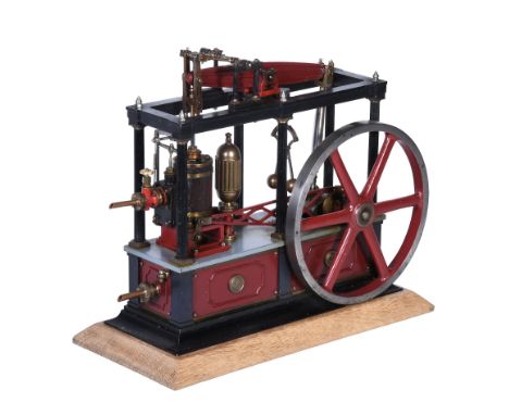  A     well engineered model of a 'Lady Stephanie' six column live steam Beam Engine,   built to the design by Tubal Cain wit