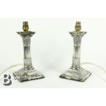 Pair of Silver Candlesticks