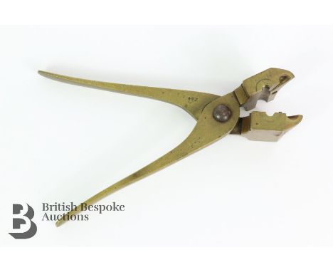 A vintage .463 calibre brass bullet mould - nose pin missing.Note: Collection of a gentleman one of the first members of the 