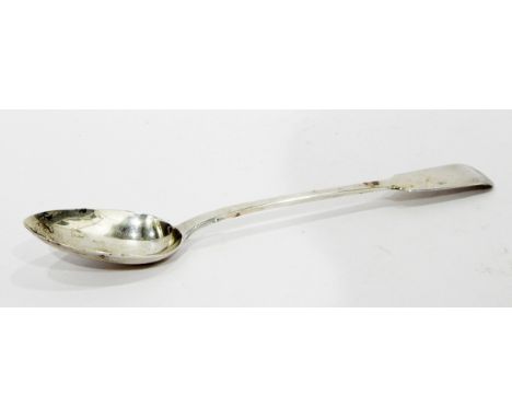 Victorian silver serving spoon, London 1846, maker's mark 'S.H, DC', Old English pattern, 5oz 