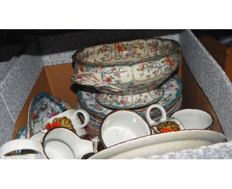 Royal Worcester 'Evesham' souffle dish, ramekins, Denby 'Greenwheat' jug, soup dishes, a Hornsea storage jar and various othe