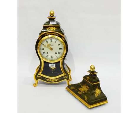 Modern Zenith bracket clock, the circular dial with Roman numerals, with striking movement and in French 18th century style c