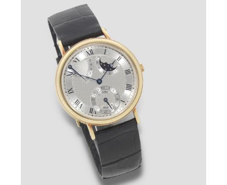 Breguet. An 18K gold automatic calendar wristwatch with moon phase and power reserveReference: 3130Date: Circa 2000Movement: 