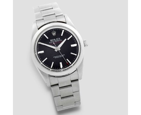 Rolex. A stainless steel automatic antimagnetic bracelet watchModel: MilgaussReference: 1019Date: Circa 1979Movement: 26-jewe