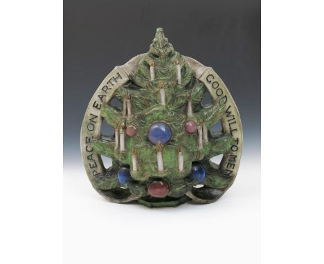 Christmas Tree a rare Doulton Lambeth stoneware washing post finial by Gilbert Bayes, for St Nicholas' Flats 1937, modelled a