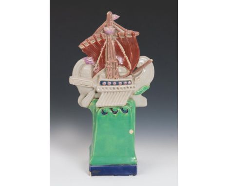 Ship a Doulton Lambeth stoneware washing line post finial designed by Gilbert Bayes, made for the St Pancras Housing Associat