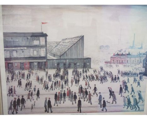 After Lowry - Going to the Match 1953, limited edition print, 312/600, framed and glazed 