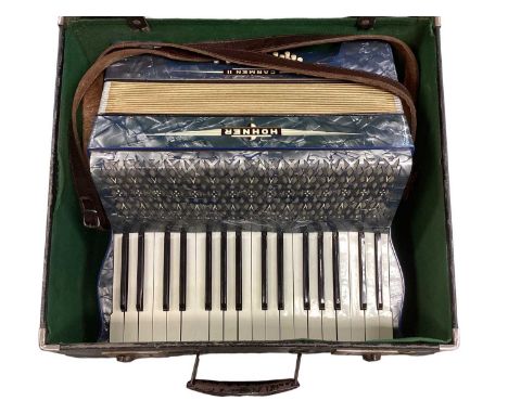 Hohner Carmen II piano accordion in case