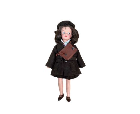 Sindy Patch sister doll in school uniform 1966 with satchel and contents, good condition, plus quantity of Sindy and Patch cl