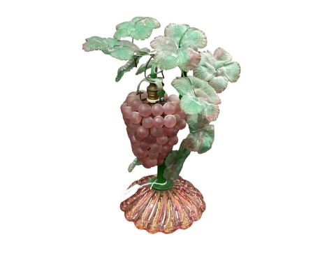 Stylish Murano lamp in the form of a bunch of grapes in Wisteria