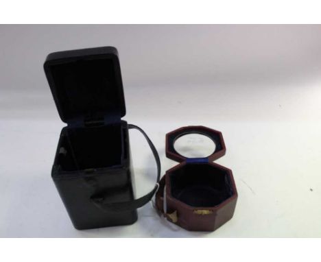 Travelling carriage clock case and another clock case (2)