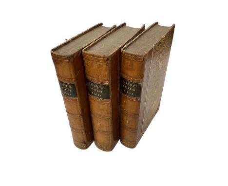 William Yarrell, History of British Birds in 3 Volumes, John Van Voorst, London, 1843, first edition, and a collection of boo