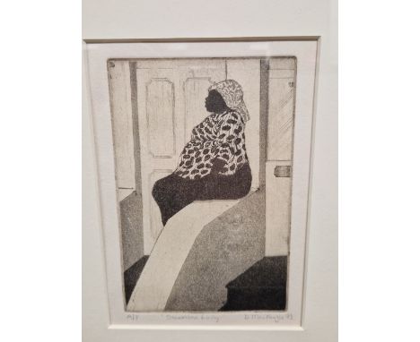 ETHEL GABAIN ( 1883 - 1950 ) ARR LE ROI SOLEIL, PENCIL SIGNED LITHOGRAPH 30 x 38cms TOGETHER WITH A JOHN COPLEY PRINT OF TWO 