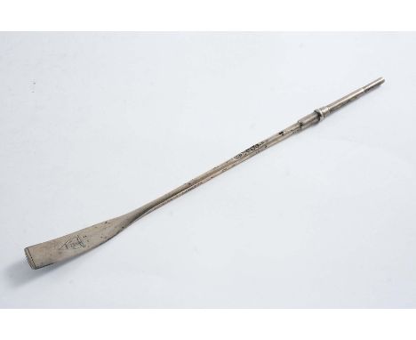 ROWING:- An early 20th century sculling prize oar inscribed "SPEATH CUP LONG DISTANCE 1929" and engraved with a pennant, by M
