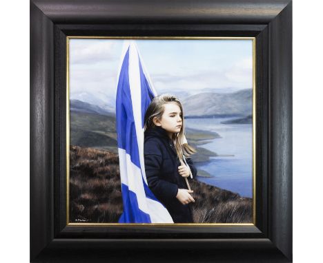 GERARD BURNSTHIS PLACE AND THIS TIMEoil on canvas, signed70cm x 70cm Framed.Note: Gerard Burns is one of Scotland's best know