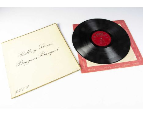 Rolling Stones LP, Beggars Banquet LP - Original UK Mono Release 1968 on Decca (LK 4955) - Laminated Gatefold Sleeve with ori